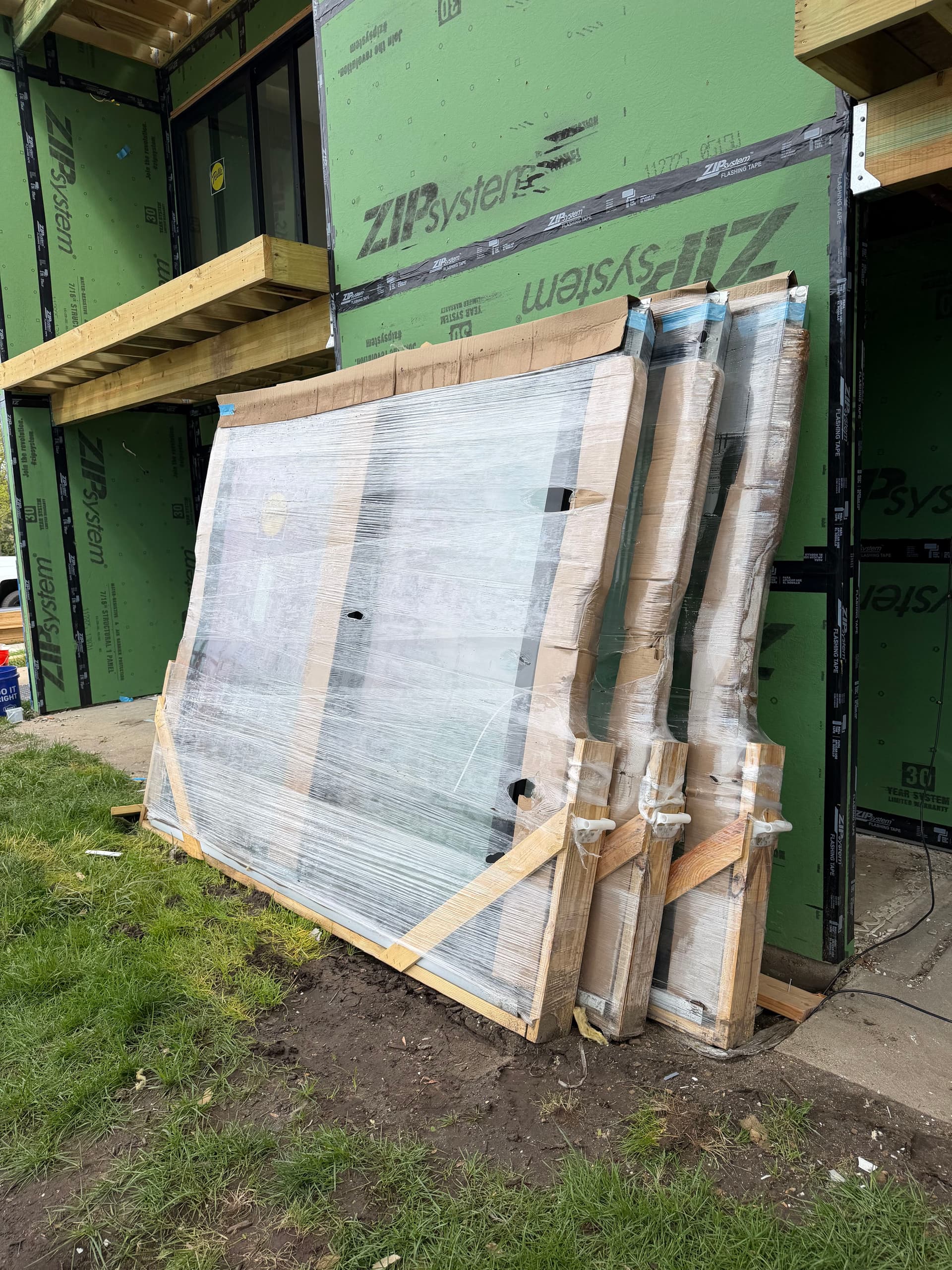 Gallery photos for Large Slider and Window Installation Underway in Johnston: Image #3